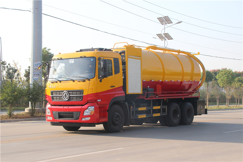 国六东风天龙21方 清洗吸污车