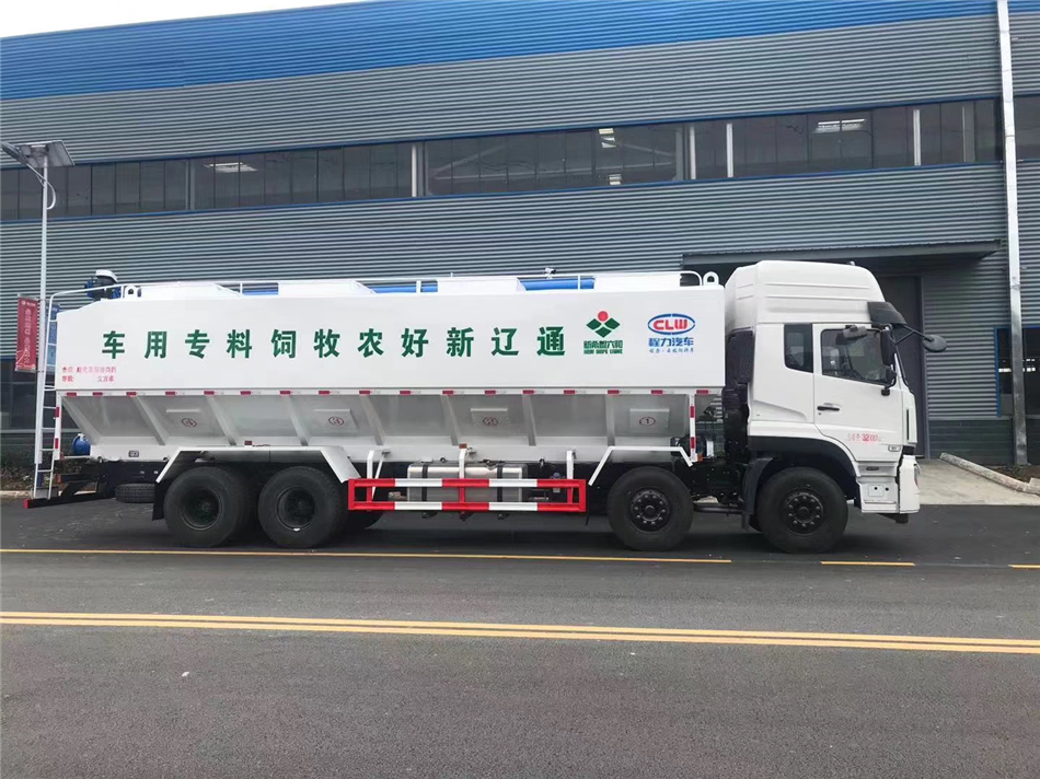东风天龙四轴45方 饲料运输车